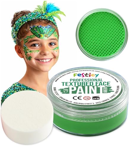 Biologische Schmink set met 3 Kleuren op Waterbasis Clown Harlequin Namaki