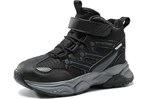 JMFCHI Winterschuhe Kinder Schneestiefel Jungen Warm Gefütterte Mädchen Wanderstiefel Mid Trekkingschuhe Outdoor rutschfest