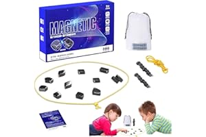 CHANCCI Jeu d'échecs magnétique, Jeu d'échecs magnétique, kit d'effets magnétiques d'échecs de Combat, Cadeaux Enfants, Accessoires de fête réunions de Famille et Jeux d'échecs de Voyage Game for 666