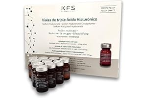 KFS PROFESSIONAL KFS Viales Triple Serum facial acido hialuronico con niacinamida B3 y pantenol B5. Acción multicapa, rellenador y lifting facial. Compatible con microneedling facial, dermaroller y dermapen. 10u x 5ml