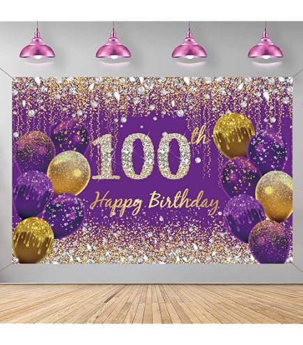 Bannière Joyeux Anniversaire Noir Et Or - 1,1x1,8m - Décoration Fête