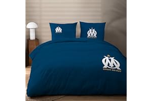 OMYDREAM Om Prado Parure de Lit Enfant 2 Personnes | 100% Coton | Oeko-TEX | Housse de Couette 240x220cm + 2 Taies d'oreiller 63x63 cm | Imprimé Réversible Garçon | Bleu