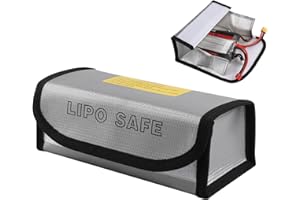 SEMINISMAR Lipo Safe Bag,Lipo Batteria Batteria Borsa,Antifuoco Antiesplosione Batteria Protezione Borsa,Lipo Batteria Safe Bag per Charge e Caricare