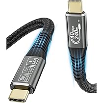 SUNGUY Cavo USB 4 Da 1m USB-C A USB-C – 40Gbps 240W Ricarica Rapida Video 8K - 2