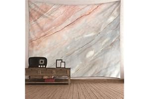 Daesar Arazzo Moderno, Arazzo da Parete Quadri Bianco Minimalismo Tema Pietra Modello Tovaglia Copertura Tavolo 350x256CM Arazzo Poliestere