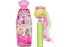 VIP PETS Mini Fans Spring Vibes , Mini Bambole Cagnoline a Sorpresa da Collezione con Capelli Lunghi e Profumati da Pettinare , Regalo e Giocattolo per Bambine e Bambini dai 4 Anni in Su