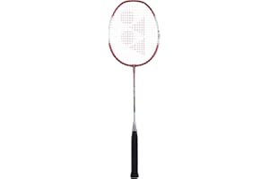 YONEX ZR 100 light Aluminium Strung Badminton Racket with Full Racket Cover (Red/White) | For Beginners | 95 grams | Maximum String Tension - 26lbs