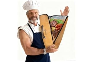 Cosyall BBQ Blanket for Resting Meat,Smoker Meat Resting Blanket,Reusable Smoker Grilling Meat Insulated Resting Bag with Wide Mouth for Large Brisket,Beef,Pork Shoulders,Turkeys,Gifts for Men (18 in)