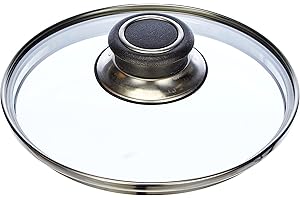 Karl Krüger GL-Deckel, Glas, Silber-Schwarz, 16cm, 12