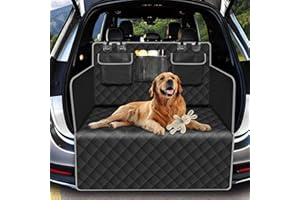 AUSYIWI Telo Auto per Cani, Telo Bagagliaio Auto per Cani 180 * 103 * 33cm, Coprisedile Auto per Cani Bagagliaio Auto, per Station Wagon, Furgoni e SUV,Universale Impermeabile,Nero