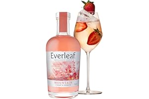 Everleaf Mountain - Non-Alcoholic Aperitif (50cl) | Spirit Alternative | Prepare Easy Alcohol-Free Cocktails & Spritzes for Everyday | Made from Cherry Blossom, Rosehip & Wild Strawberry | Drinks Gift