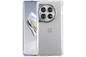 Foluu Zaprojektowane etui dla OnePlus 12 5G, etui na telefon OnePlus 12, przezroczyste, odporne na zarysowania, wzmocnione narożniki, guma TPU, miękka skóra, silikonowy pokrowiec ochronny do OnePlus