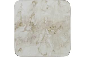 Creative Tops - Juego de 6 manteles Individuales, Parte Posterior de Corcho, diseño de vinos prémium, Gris, Blanco, Coasters