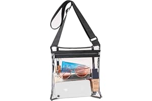 Vorspack Clear Bag Stadium Approved Clear Concert Purse with Inner Pocket