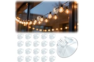 Dalugo Christmas Lights Suction Hooks, 60 Pcs Window Suction Cups, Reusable Transparent Sucker Hooks for Glass Windows Mirror