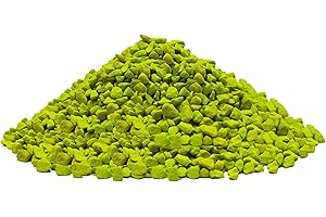 BMDP - Piedra Coloreada Decorativa - Piedras Acuario – Piedras Decorativas - Gravilla para Plantas Y Macetas – Pecera – Terrario Plantas – Decoracion Jardin Exterior -Grano 6-9 mm (2, Pistacho)