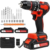 Trapano Avvitatore A Batteria 21V | 40N.m | 2 Batterie | 24 Accessori | Per Casa E Giardino - Foto 6