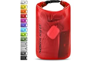 Nordlight Bolsa Estanca Impermeable - Dry Bag de 2l, 5l, 10l, 15, 20l, 30l, Mochila Impermeable con Cierre Enrollable Y Correa De Hombro | Mochila Estanca con Funda Impermeable para Móvil Y Riñonera