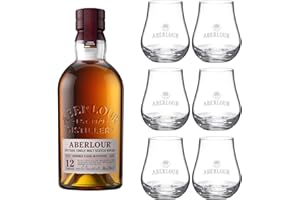 ABERLOUR Pack 12 ans + 6 verres Whisky Ecossais Single Malt - 40%, 70cl