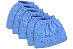 Invest - Pack de 5 Filtres Textiles Lavables Compatibles Parkside PNTS 1300 C3, A1, B2, 1250/9, 1250 - Filtres Haute Performance de Remplacement pour Aspirateur Eau et Poussière