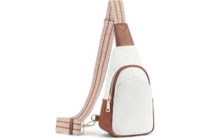 GOLDNICE Crossbody Bag for Women, PU Leather Camera Handbag Ladies Messager Cross-Body, Small Shoulder bag with Adjustable and Removable Wide Strap, Black, Beige, Cream White, Khaki, Grey