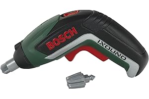 Theo Klein 8300 Bosch Akkuschrauber Ixolino | Batteriebetriebener Akkuschrauber mit Licht und Sound | Auswechselbare Aufsätze | Maße: 12,5 cm x 4 cm 9 cm | Spielzeug für Kinder ab 3 Jahren