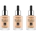 Catrice HD Liquid Coverage Foundation, Make-Up, Waterproof Liquid with Pipette, Face Make-Up, 3 x 30 ml, No. 005 Ivory Beige
