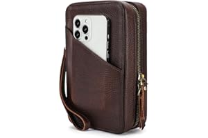 CONTACT'S FAMILY Organizer na akcesoria elektroniczne, podróżny organizer na kable, Tech Essentials przenośna torba na gadżety podróżne na mysz, ładowarki, kable, karty SD, powerbank, Kawa, Vintage