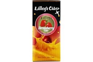 Lilley's Cider Strawberry 4% Bag in Box, 3L - Sweet & Refreshing Fruit Cider, Gluten-Free & Vegan