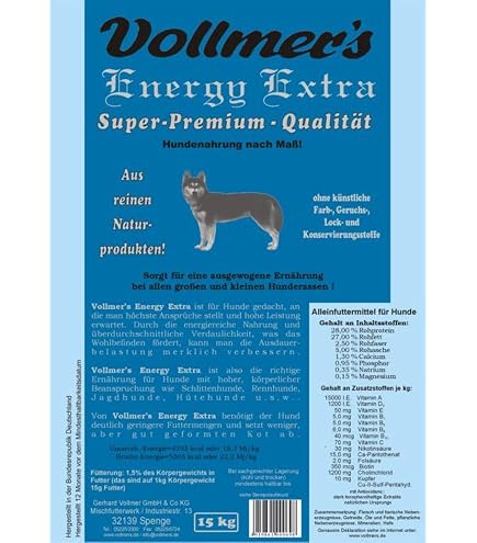 Vollmers Holistic Hundefutter – 15 Kg, Ganzheitliche Ernährung Mit Hohem Fleischanteil