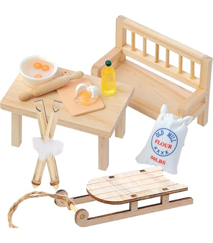 Dereine 5M Mini Dollhouse Guirlandes, Miniature Meubles Accessoires, Guirlandes Lumineuses De Maison De Poupée, Fausses Guirlandes Lumineuses Pour Noël, Fête, Vacances, Décoration Du Nouvel (B