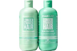 HAIR BURST Champú y Acondicionador para Cabello Graso — Limpieza Profunda, Aroma Tropical - Estimula Crecimiento, Reduce Pérdida - Sin SLS, Siliconas, Parabenos