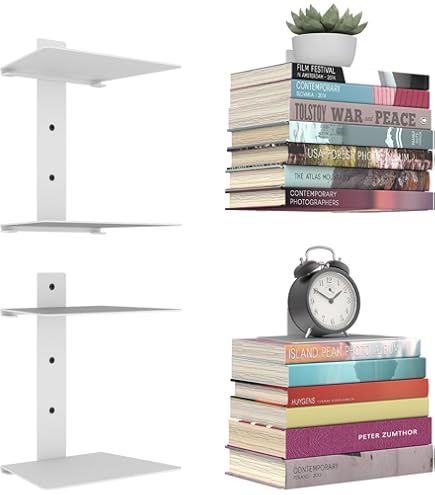 ART-GIFTREE Onzichtbare zwevende boekenplank voor wandmontage, 6-laags verticale ruggengraat boektoren, zware metalen boekorganisatoren voor thuiskantoor, 3 stuks zwart ART-GIFTREE Onzichtbare zwevende boekenplank voor wandmontage, 6-laags verticale ruggengraat boektoren, zware metalen boekorganisatoren voor thuiskantoor, 3 stuks zwart