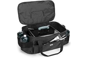 SAMDEW Copertura per Griglia Compatibile con Weber 1131004 Griglia a Carbone Go-Anywhere, Borsa da Trasporto per Griglia Compatibile con Weber 1141056 Griglia a Gas Go-Anywhere (Disegno di Brevetto)