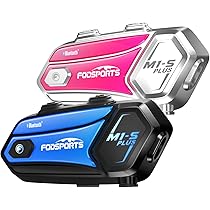 Fodsports M1-S AIR Interfono Moto Bluetooth | Fino A 6 Persone | 1500m Di Portata | IP65 - Foto 5