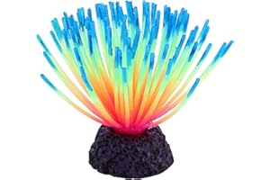 VOCOSTE Silicone Brillant Aquarium Anémone, pour Poisson Réservoir Décoration, Bleu