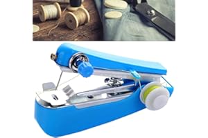 HDOUII Handheld Sewing Machine, Mini Sewer Machine, Portable Manual Sewing Machine, Hand Stitcher Machine for DIY Crafts