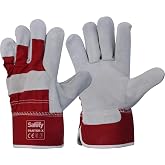 MAX SAFETY DERİ ELDİVEN-KIRMIZI-