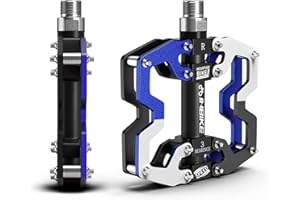 INBIKE Bike Pedals Mountain Road In-Mold CNC Machined Aluminum Alloy MTB Cycling Cycle Platform Pedal