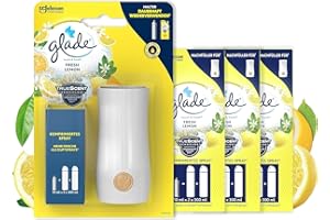 ‎GLADE Glade Touch und Fresh (Brise One Touch) Vorteilspack, Halter (inkl. Nachfüller) + Nachfüller (3 Stk), Fresh Lemon (Limone)