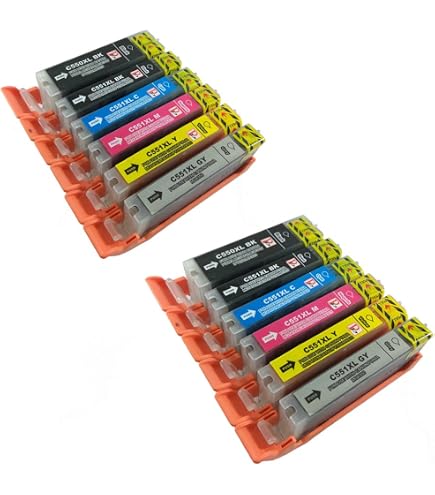 Cartuccia Canon CLI-551 XL Originale Nera - Alta Capacit&agrave;, Per IP8750, MG6350, MG7150