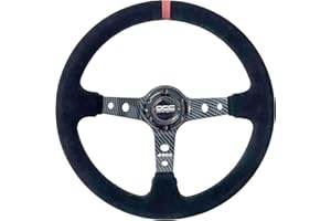 ‎OCC MOTOR SPORT OCC MOTOR SPORT OFFSET LENKRAD AUTO TRACK MODELL ALCANTARA CARBON LOOK ARME - 90 MM VOLLSCHÜSSELRAD - 350 MM (14 ZOLL)