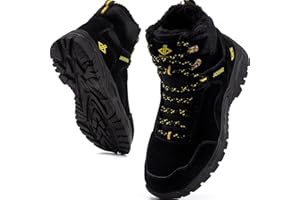 JACKSHIBO Winterschuhe Herren Winterstiefel Damen Warme Gefüttert Stiefel Wasserdicht Rutschfest Schneestiefel Outdoor