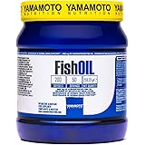 YAMAMOTO NUTRITION Fish Oil Molecular Distillation 200 Softgels, Integratore Alimentare con Omega 3 EPA e DHA da Olio di Pesc