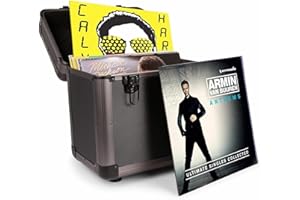 Power Dynamics RC Plattenkoffer für Schallplatten Aufbewahrung, Vinyl Koffer, stabile und professionelle Schallplattenbox, Vinyl aufbewahrung, Abschließbar