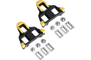 SHUUL 2 Pcs Cleats for Cycling Shoes Bike Cleats Compatible with Shimano Cleats for SPD-SL System Shoes Indoor Cycling & Road Bike Bicycle Cleat Set