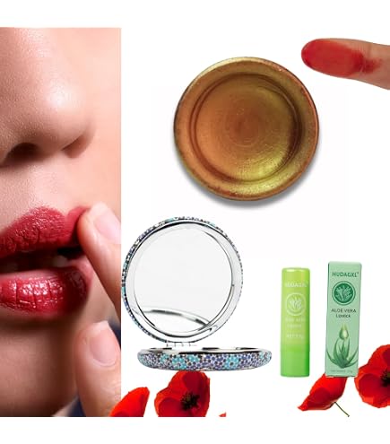Rouge à Lèvres Artisanal Aker Fassi 100% Bio Et Naturel - Teinte Jaune - Fait Main Au Maroc
