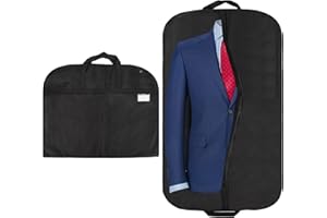 95STREET 2 Pezzi Borsa Porta Abiti 100x60cm, Antipolvere Custodia, Versione Spessa, Copri Giacche Gonne Porta Camicie e Altro