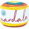 Lion Brand Yarn Mandala Yarn, Multicolor Yarn for Crocheting and Knitting, Craft Yarn, 1-Pack, Thunderbird