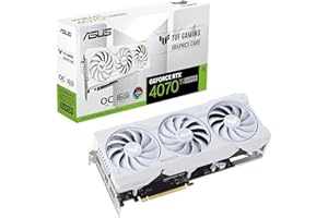 ASUS TUF Gaming NVIDIA GeForce RTX 4070 Ti SUPER OC Edition Gaming Graphics Card (PCIe 4.0, 16GB GDDR6X, HDMI 2.1a, DisplayPort 1.4a) White